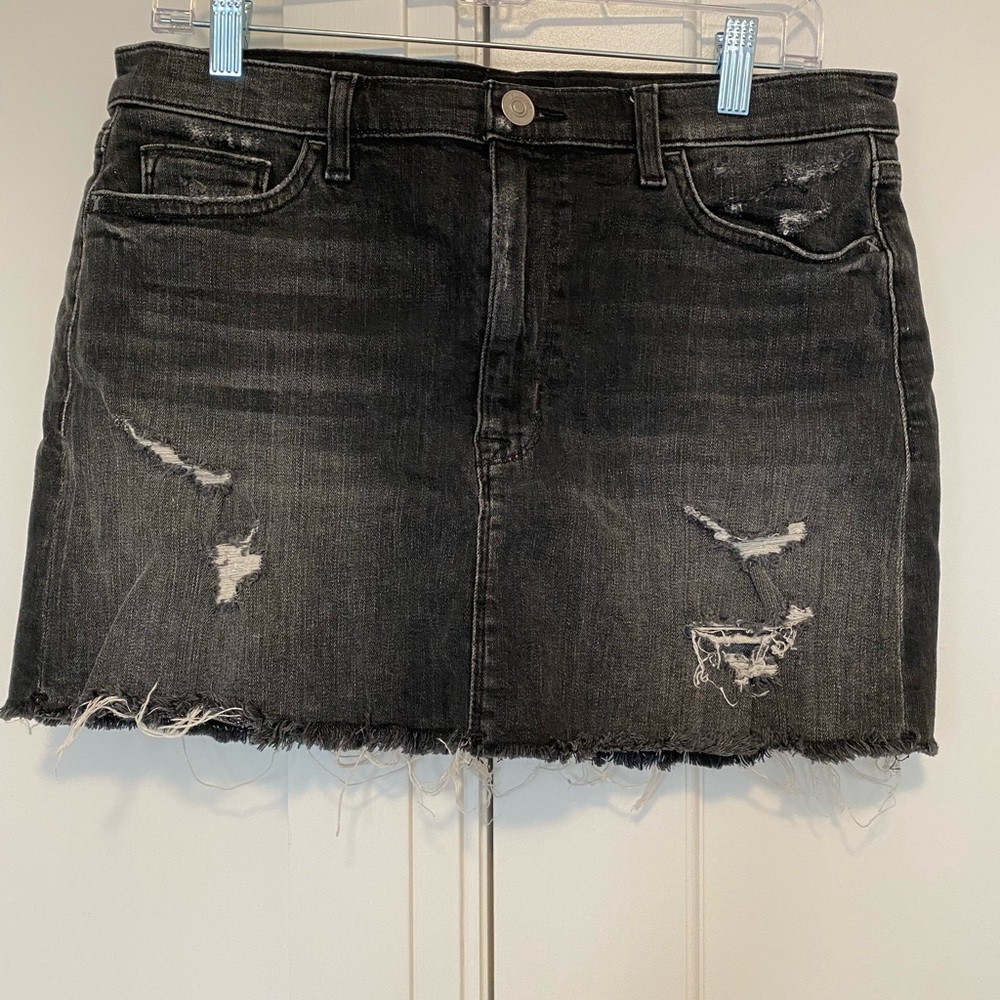 Hudson distressed mini skirt